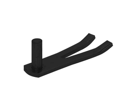 Afbeeldingen van GB Klauwduim 0,5steens Ø16x45 zwarte Epoxy Coating 
