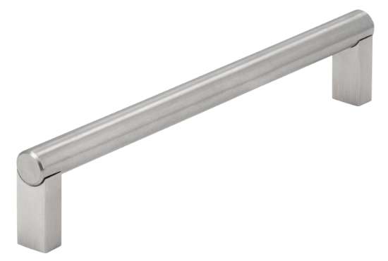 Afbeeldingen van Siro Meubelgreep metaal - boorafstand 192mm/L 204mm/H 40mm/B 14mm - RVS 