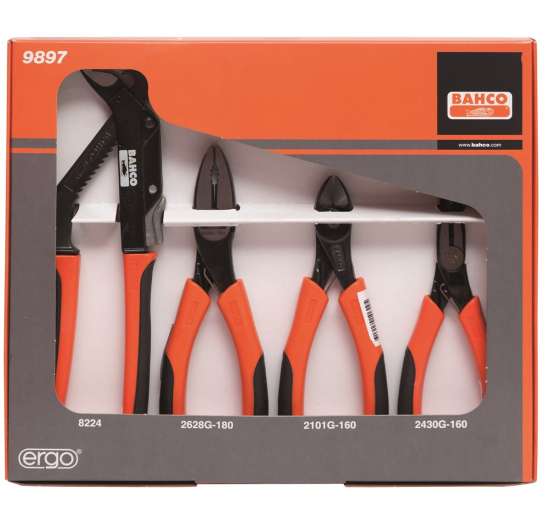 Afbeeldingen van Bahco ergonomisch tangenset 4 Delig