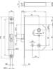 Afbeeldingen van Lips wc slot 57/5 2133 11U18 doorn 55mm verzinkt