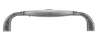 Afbeeldingen van Siro Meubelgreep metaal - boorafstand 96mm/L 106mm/H 26mm/B 20mm antiek zilver/wit 