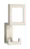 Afbeeldingen van Siro Kapstokhaak metaal - boorafstand 24mm/L 101mm/H 43mm/B 52mm RVS effect 