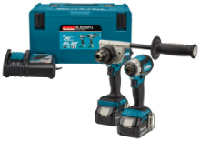 Afbeeldingen van Makita 18 V Combiset voor zwaardere boor- en (slag)schroefklussen DLX2432TJ