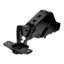 Afbeeldingen van Hettich Sensys groothoekscharnier, zonder insprong, met geïntegreerde demping (Sensys 8657i), in obsidiaanzwart, half opliggend, openingshoek 165°, TH-boorbeeld 52 x 5,5 mm, voor schroefbevestiging (-)