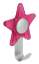 Afbeeldingen van Siro Kapstokhaak metaal - L 97mm/H 30mm/B 71mm roze/aluminium 