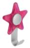 Afbeeldingen van Siro Kapstokhaak metaal - L 97mm/H 30mm/B 71mm roze/aluminium 