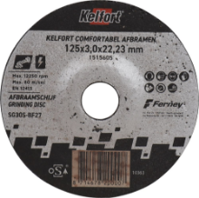 Afbeeldingen van Kelfort afbraamschijf - 125X3.0X22.23mm - past op accu KCA