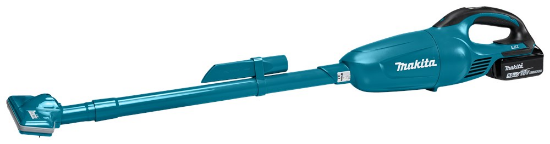 Afbeeldingen van Makita Steelstofzuiger blauw - 18V 5.0Ah accu - inclusief snellader in doos