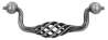 Afbeeldingen van Siro Hangende handgreep metaal - boorafstand 96mm/L 115mm/H 23mm/B 40mm - antiek tin 