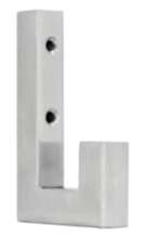 Afbeeldingen van Siro Kapstokhaak metaal - boorafstand 32mm/L 95mm/H 57mm/B 16mm RVS 