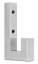 Afbeeldingen van Siro Kapstokhaak metaal - boorafstand 32mm/L 95mm/H 57mm/B 16mm RVS 