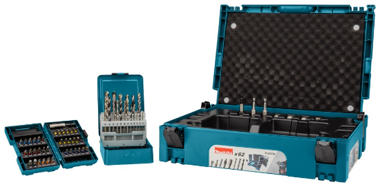 Afbeeldingen van Makita boor-/bitset - 62-delig in Mbox1