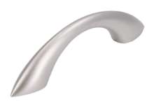 Afbeeldingen van Siro Meubelgreep kunststof - boorafstand 64mm/L 96mm/H 25mm/B 12mm nikkel mat 