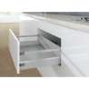 Afbeeldingen van Frontlade Set met Reling H186/94 L350 Zilver
