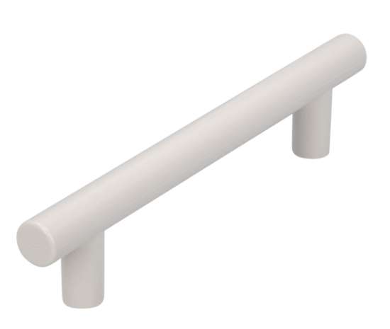 Afbeeldingen van Siro Meubelgreep kunststof - boorafstand 96mm/L 130mm/H 28mm/B 12mm - wit 