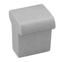 Afbeeldingen van Siro Meubelknop metaal - L 16mm/H 20mm/B 16mm - aluminium 