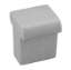 Afbeeldingen van Siro Meubelknop metaal - L 16mm/H 20mm/B 16mm - aluminium 