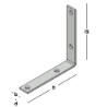 Afbeeldingen van GB Dorpelhoek zwaar 150x150mm 25x4mm Zink-Magnesium
