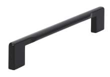 Afbeeldingen van Siro Meubelgreep metaal - boorafstand 160mm/L 180mm/H 28mm/B 12mm mat zwart 