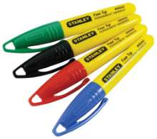 Afbeeldingen van Stanley mini markeerstift - rood/groen/blauw/zwart - 72 stuks