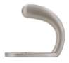 Afbeeldingen van Siro Kapstokhaak metaal - boorafstand 10mm/L 43mm/H 38mm/B 19mm nikkel mat 