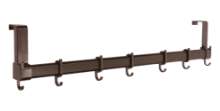 Afbeeldingen van Siro Deurkapstok kunststof - met 7 haken L 590mm/H 60mm/B 139mm bruin 