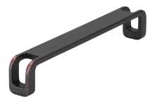 Afbeeldingen van Siro Meubelgreep metaal - boorafstand 160mm/L 169mm/H 29mm/B 20mm antiek koper 