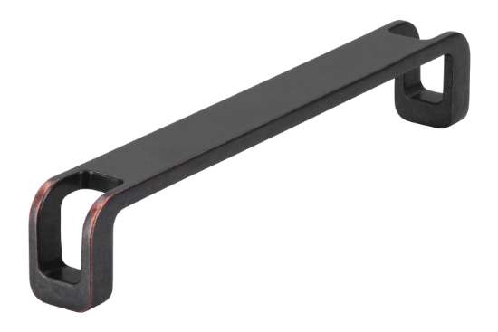Afbeeldingen van Siro Meubelgreep metaal - boorafstand 160mm/L 169mm/H 29mm/B 20mm antiek koper 