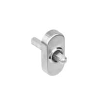 Afbeeldingen van INTERSTEEL Basisplaat tbv raamkruk hals ø16, stift 7x32mm RVS 6050