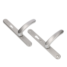 Afbeeldingen van Ami veiligheids smalschildgarnituur 257/32/2 rotaveer deurkruk 378 - PC92  - senioren - 70 mm - F1