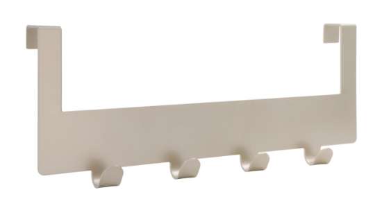 Afbeeldingen van Siro Deurkapstok metaal - met 4 haken L 255mm/H 38mm/B 100mm nikkel mat 