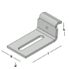 Afbeeldingen van GB Sluitplaat vlak 38x85x12 50x4 Zink-Magnesium