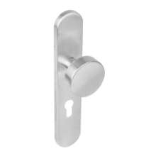 Afbeeldingen van INTERSTEEL Knop op schild profielcilindergat 55 mm rvs geborsteld 2752