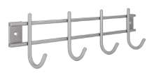 Afbeeldingen van Siro Haaklijst metaal - boorafstand 276mm/L 300mm/H 50mm/B 80mm RVS 