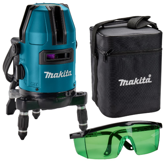 Afbeeldingen van Makita Kruislijnlaser 4V1H - Groen 12V - Zonder accu's en lader in doos