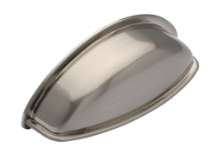 Afbeeldingen van Siro Schelpgreep metaal - boorafstand 64mm/L 78mm/H 23mm/B 28mm - RVS effect 