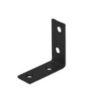 Afbeeldingen van GB stoelhoek - 40x40mm 15x2mm - epoxycoating zwart
