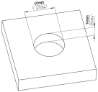 Afbeeldingen van Siro Schelpgreep metaal - L 50mm/H 16mm/B 50mm chroom glanzend 