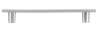 Afbeeldingen van Siro Meubelgreep metaal - boorafstand 128mm/L 161mm/H 24mm/B 14mm - chroom mat 
