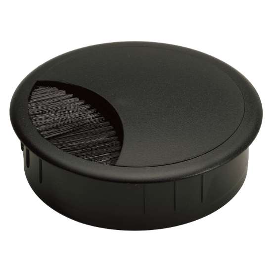 Afbeeldingen van Hettich Kabeldoorvoer, ø 60 mm , zwart
