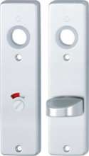 Afbeeldingen van Hoppe Binnendeur kortschild aluminium rechthoekig 202KP - WC 72x8 - F1