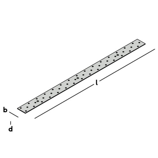 Afbeeldingen van GB Verbindingsplaat 600x40x2 Sendzimir Verzinkt