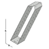 Afbeeldingen van GB Gordinglas 71x221 1,5 RVS