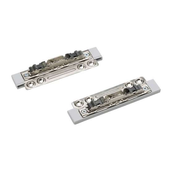 Afbeeldingen van Blum frontbevestigingenset Aventos HS, HK en HL - opschroefbaar voor aluminium smalkader symmetrisch - niet geschikt voor Servo-Drive 20S4G00A