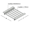 Afbeeldingen van GB Putrooster 200x200 Thermisch Verzinkt