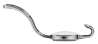 Afbeeldingen van Siro Kapstokhaak metaal - boorafstand 24mm/L 158mm/H 64mm/B 34mm antiek zilver/wit 
