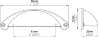 Afbeeldingen van Siro Schelpgreep metaal - boorafstand 64mm/L 104mm/H 25mm/B 32mm - chroom glanzend 