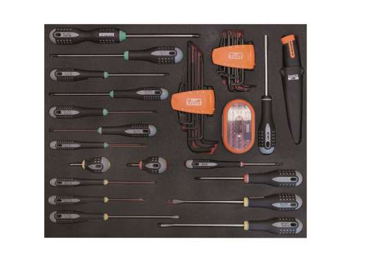 Afbeeldingen van Bahco foam 3/3 Schroevendraaiers en bits 51 delig
