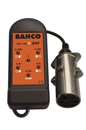 Afbeeldingen van Bahco stopcontacttester voor vrachtwagens 24v 7 pin voor 24N stekkers (BELT247N)