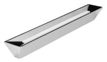Afbeeldingen van Siro Meubelgreep metaal - boorafstand 192mm/L 227mm/H 23mm/B 30mm chroom glanzend/wit 
